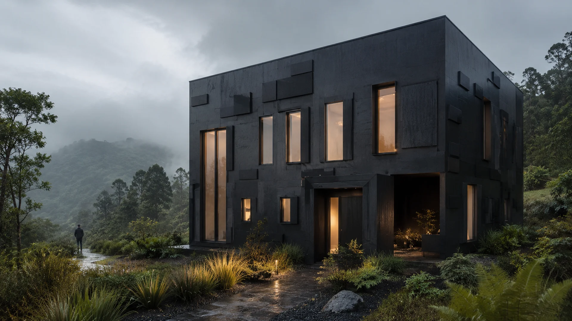Architectural visualisation of Casa Patio 176 at Umbral Alto.